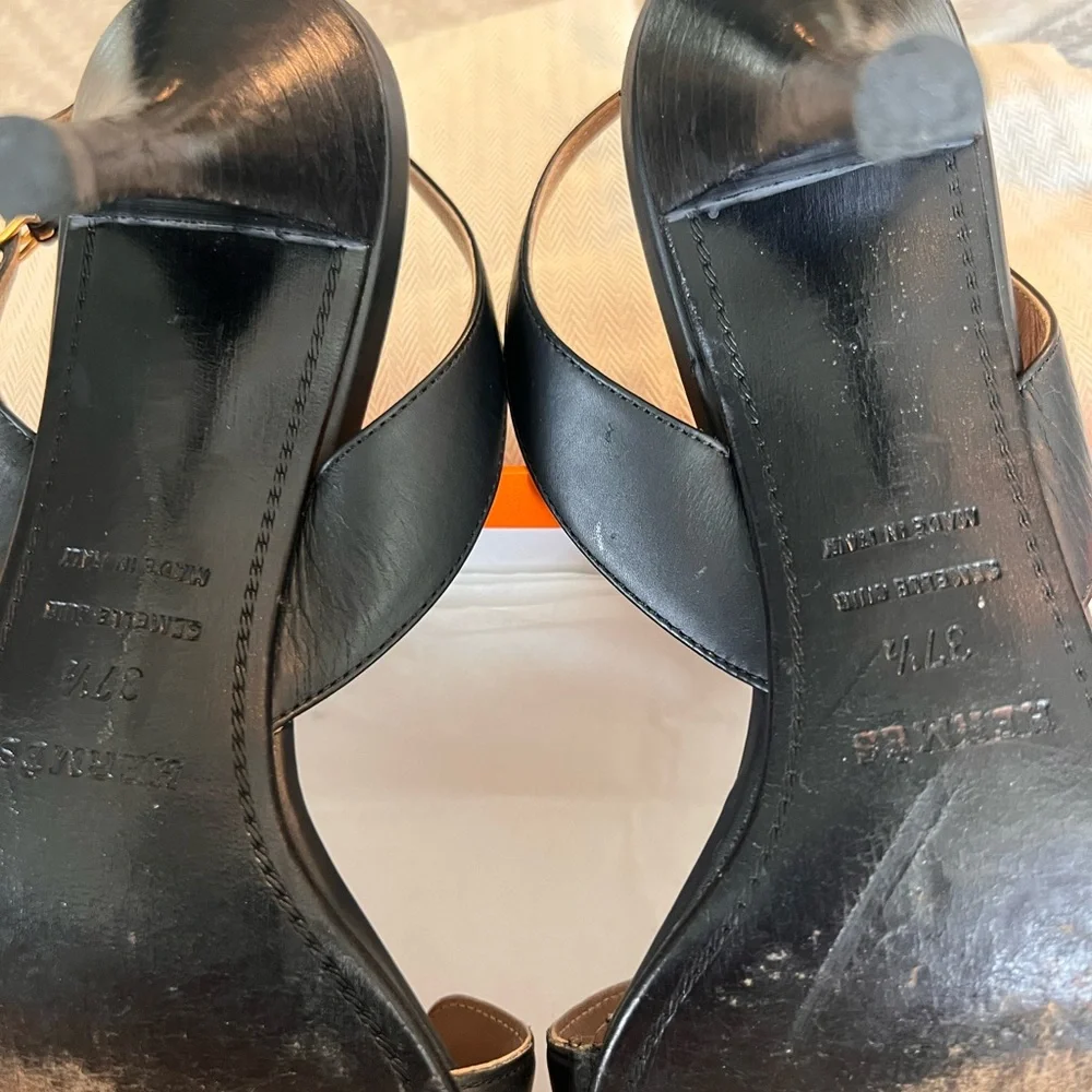 Hermes black sandals - Picture 5 of 7